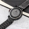 The trendy and personalized men's stainless steel waterproof watch with a cool and tech-savvy quartz watch is a bestseller in foreign trade undefined